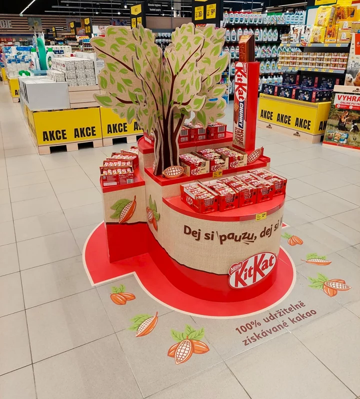 Agentura POS Media vytvořila pro KitKat výjimečný Shop in Shop