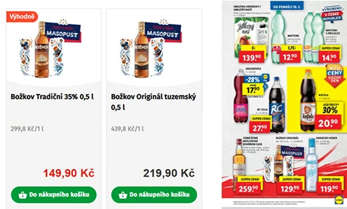 Lidl - komunikace Masopustu v letáku