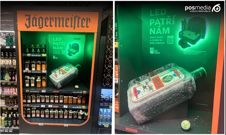 Agentura POS Media vytvořila pro Jägermeister výjimečné instorové vystavení