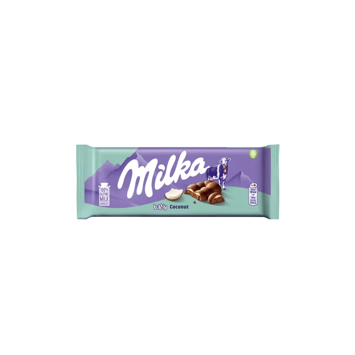 Milka Bubbly Coconut 97g : Stálice, která roztančí chuťové pohárky!