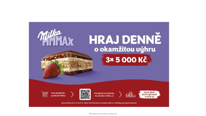Milka MMMAX: Národní spotřebitelská soutěž srpen-září 2026
