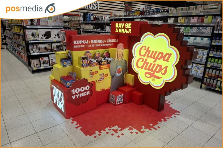 Shop-in-shop Chupa Chups z dílny POS Media je esencí léta a zábavy 