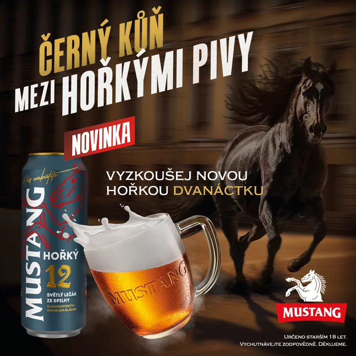 Na trh míří nový Mustang - černý kůň mezi hořkými pivy